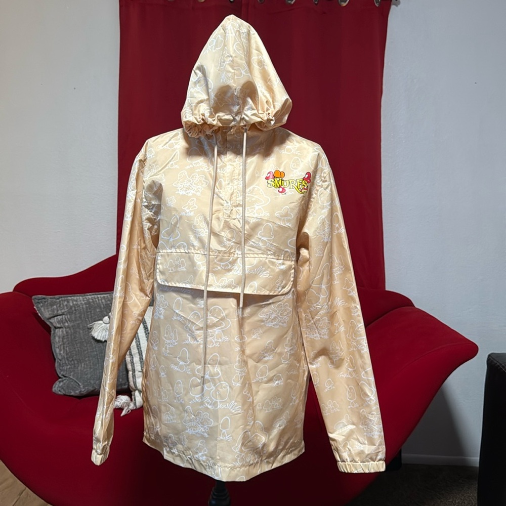 Smurf’s rain/ Windbreaker jacket.